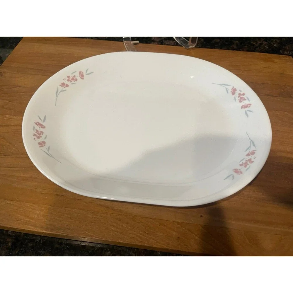 Corelle Silk Blossoms Serving Platter - b
